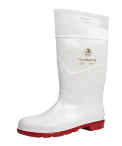 Bata Jobber Gumboot Wht/Red Size 7