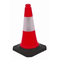 Traffic Cone With Reflective - 500mm