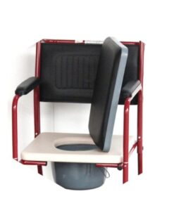 Alternative view of Commode FS691 with Detachable Arm and Foot Rest