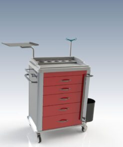 Alternative view of MT C 01 Emergency drug trolley