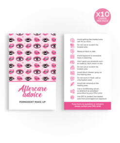Aftercare Advie Cards | Permanent Make Up