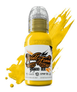 World Famous Tattoo Ink | Canary Yellow 30ml