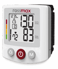 Alternative view of Rossmax Wrist Blood Pressure Meter with XL Display