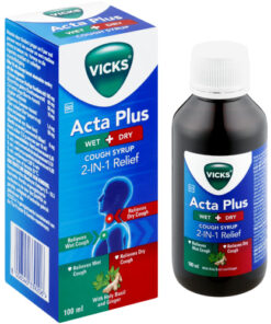 Vicks Acta Plus Wet/Dry Cough Syrup 100ml