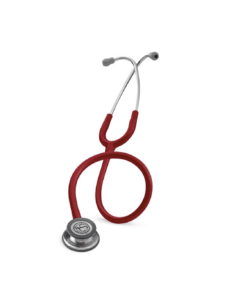 Alternative view of 3M LITTMANN CLASSIC III STETHOSCOPE: Stainless Steel- Burgundy