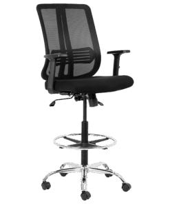 Chrome Lenny Draughtsman Chair