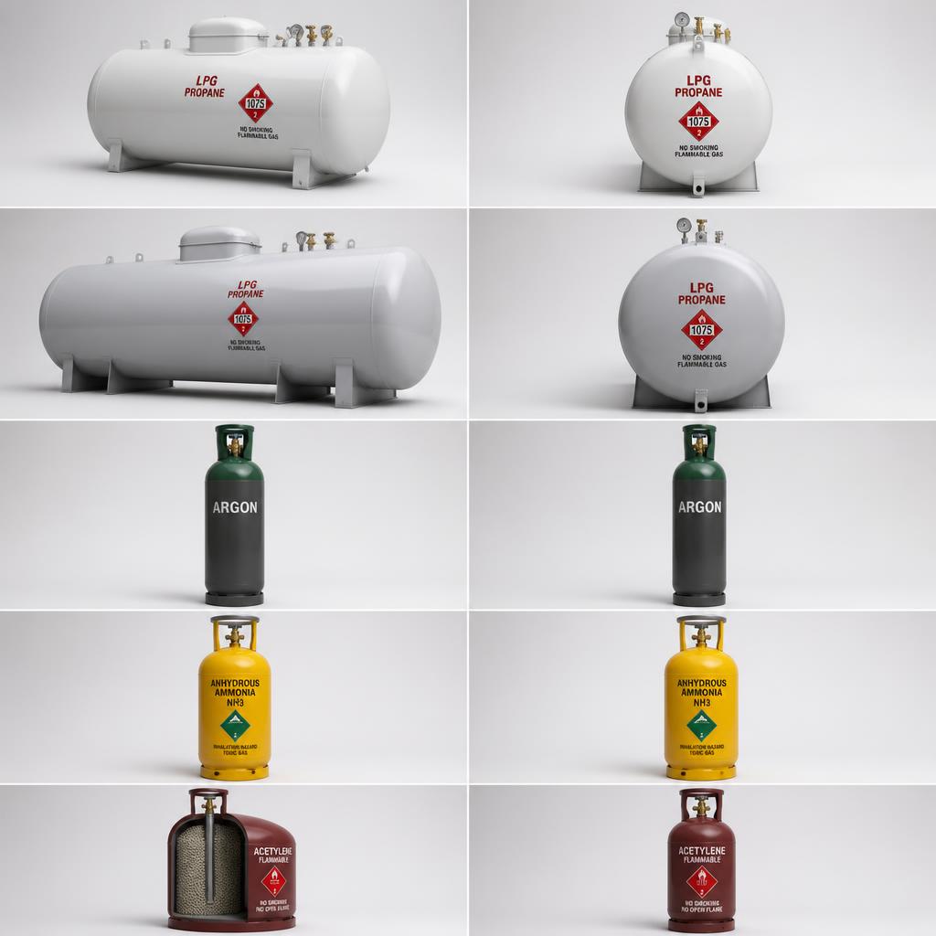 1,200 L Propane Tank